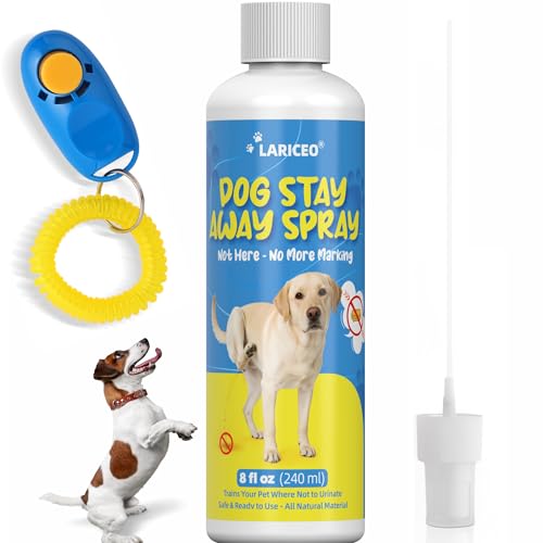LARICEO 8 Oz not here Spray for Dogs Indoor, Effective Training Spray for Dogs to Stop Unwanted Marking and Messy Urination, Stop Unwanted Dog Marking Behavior