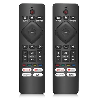 2PC Replacement Remote Control for Philips Smart TV,Universal Smart Remote for Philips Android/Google TV