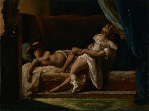 Cuadro de pintura famosa Tre amanti de Theodore Gericault impresion de alta fidelidad