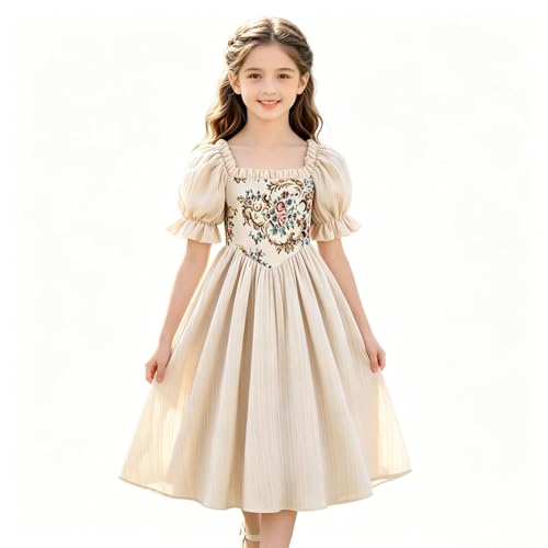 Traje tradicional bávaro de gala con delantal tirolés refinado para niñas