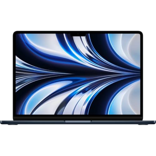 Image of 2022 Apple MacBook Air with Apple M2 Chip (13-inch, 16GB RAM, 256GB SSD Storage) (QWERTY English) Midnight (Renewed Premium)