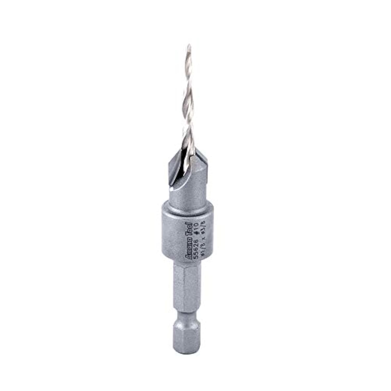 Amana Tool - 55626 Carbide Tipped 82deg Countersink Taper #10 Screw 3/8 Dia x 1/8 Dril