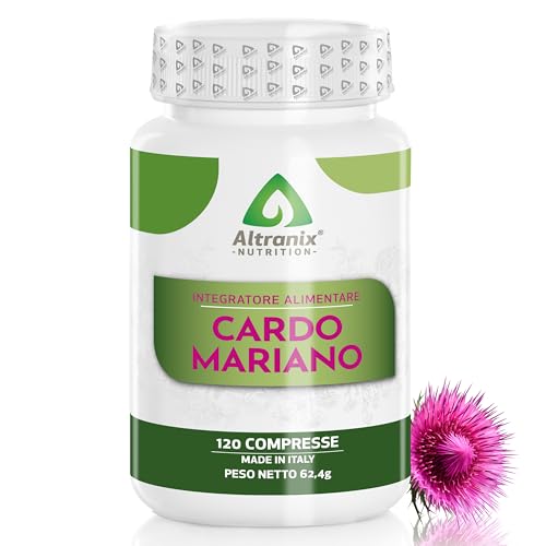 Cardo Mariano Fegato – 120 Compresse Vegane con l'80% in Silimarina – Supporto Naturale per Fegato e Digestione – Made in Italy