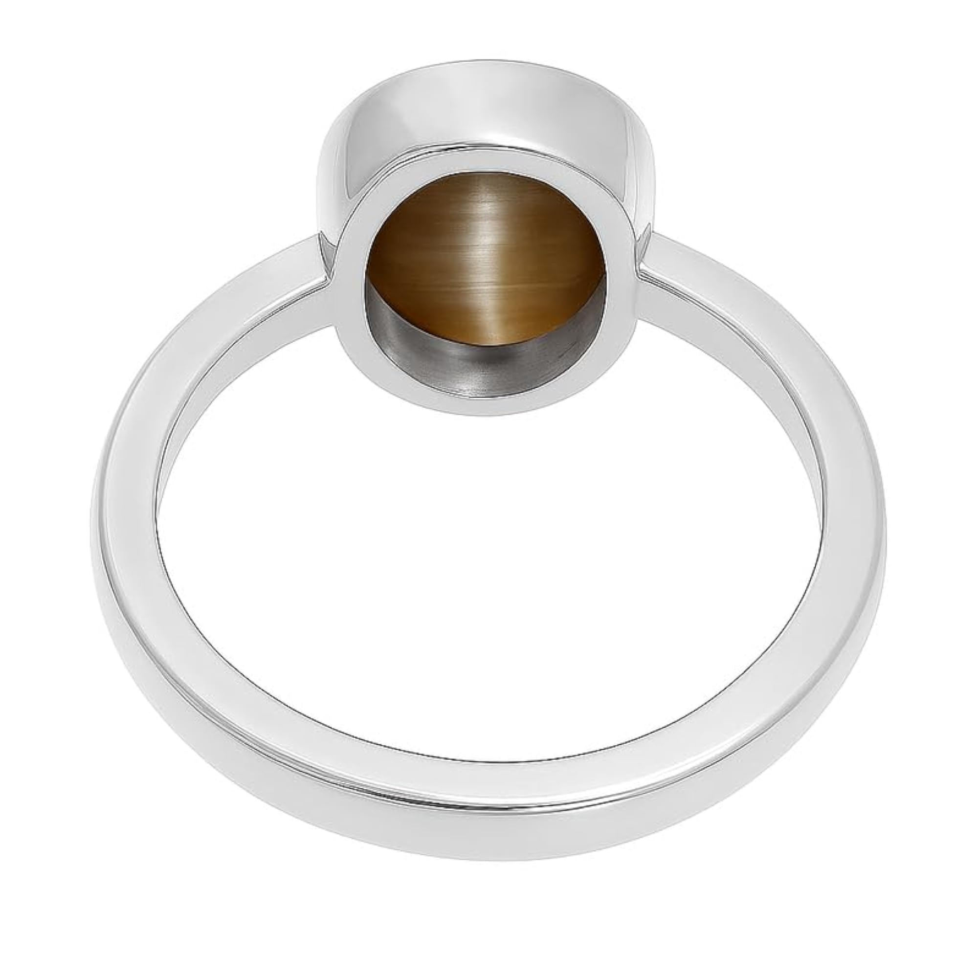 Women's 15.25 Ratti Cat's Eye Handcrafted Panchdhatu Adjustable Ring