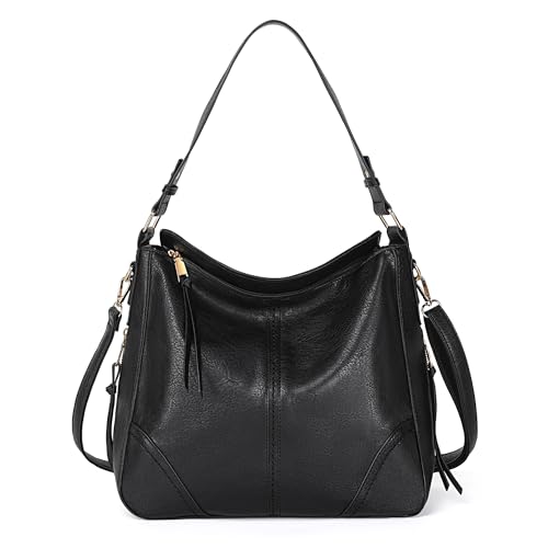 Image of TANTOMI Hobo Crossbody Bags for Women Vegan Leather Purses and Handbags Bucket Bags Ladies Shoulder Purses for Everyday