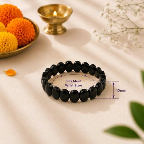 Image of Beaded Bracelet for Men & Women | Stretchable Handmade Prayer Meditation Yoga Wrist Bracelet | Stylish Everyday Wear | Free Size