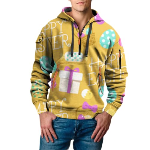 Sudadera con capucha corta estilo saint day con cremallera media y manga larga