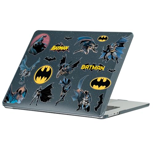 Head Case Designs Officially Licensed Batman DC Comics Character Art and Logos Graphics Black Glitter Laptop Case Compatible with MacBook Air 13.6" M2 A2681/M3 A3113/M4 A3240 2022/2024/2025