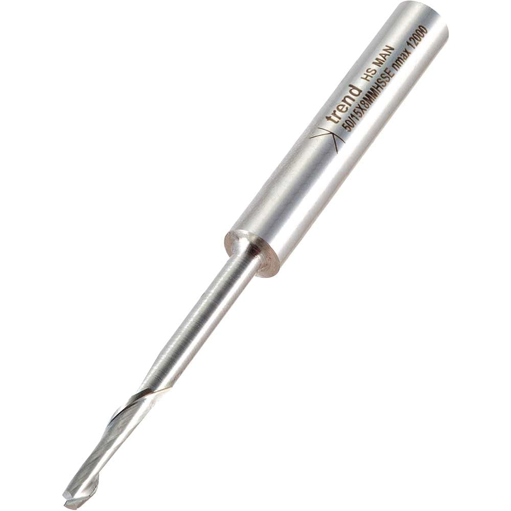 Trend 50/15X8MMHSSE Helical Plunge Cutter 4mm Dia. X 16mm Cut
