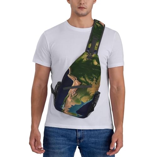 Bolso tipo Sling Bandolera Unisex South America miniatura 7