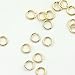 10 Grams (Approx. 300 Pieces) - 23 Gauge 16K Gold Plated Dainty O Shaped Jump Rings Twist and Lock Jump Rings Open Jump Rings - 10GJOD (Gold)