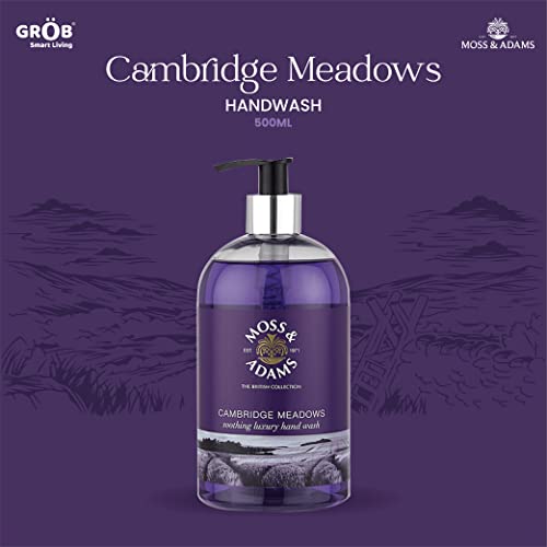 Image of Moss & Adams Germ Protection Refreshing Luxury Hand Wash - 500ml (Pack of 2) | Smart Living Product (Cambridge Meadows)