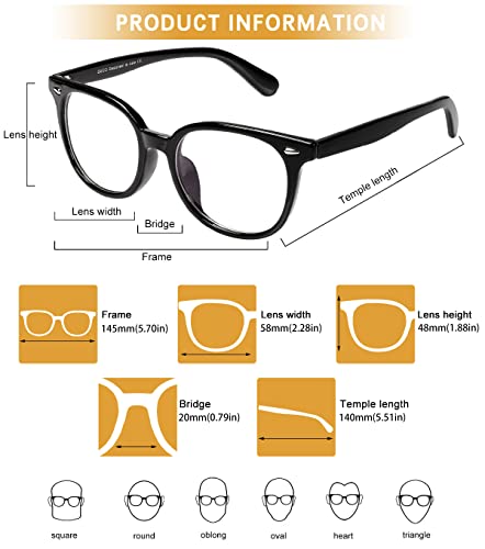 Image of DUCO Superlight Blue Light Blocking Computer Reading Video and Gaming Eyewear Glasses DC5208