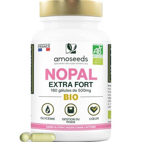 Nopal Bio Extra Fort | Formule Puissante | 180 Gélules Vegan | Qualité Supérieure
