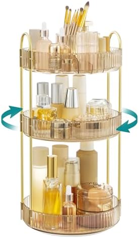 SONGMICS Organisateur Maquillage Rotatif, Rangement Maquillage, 3...