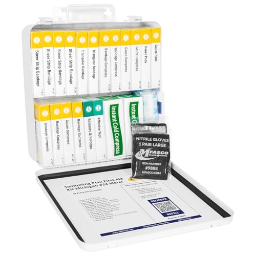 MFASCO Pool First Aid Kit with Metal Case