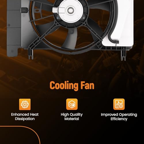 Image of maXpeedingrods Radiator Condenser Cooling Fan for Toyota Yaris 2006-2015 for Scion xD 2008-2014, TO3115145 1636121090 163630D110