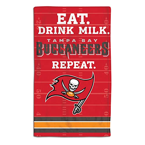 WinCraft 9960627225 10 x 17 in. Tampa Bay Buccaneers Baby Burp Cloth