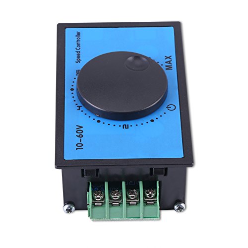 Controlador de velocidad motor CC interruptor reversible regulador voltaje PWM ajustable 2 uds 5