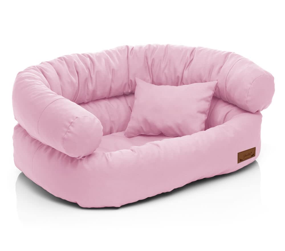 Manta Perro Grande Juelle Cama Para Perros – Sofá Para Perros Grandes, Funda Extraíble Lavable A Máquina, Cama Mullida, Sillón Para Perros Santi S-XXL ( Tamaño: XL – 120 X 85 Cm, Beige Grandes Baratas