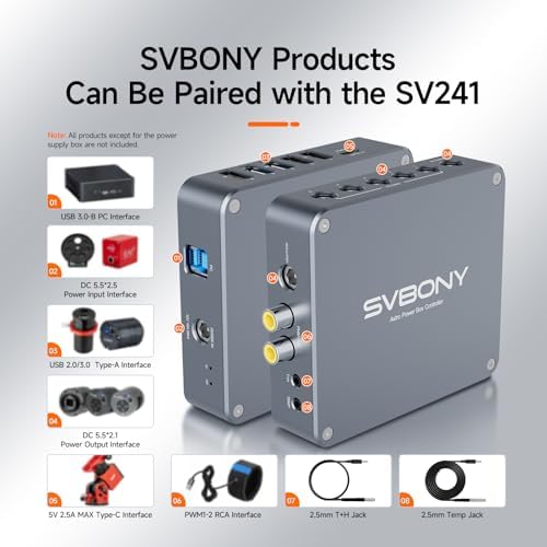 Telescopio SVBONY SV545 APO con lente Petzval y gestión de energía SV241 miniatura 9