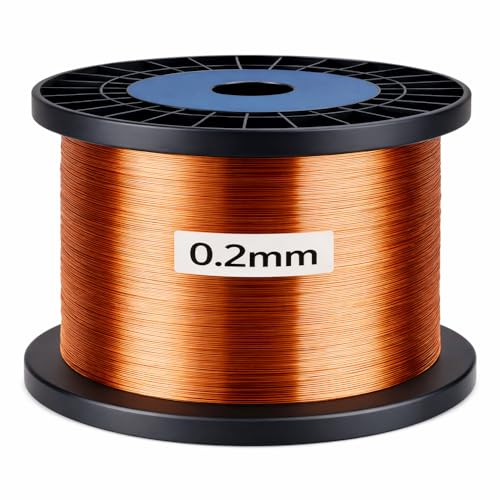 Emayeli Bakır Tel; 0.2 mm (Awg 32), 300m, C Sınıfı 200 Derece Termal Dayanım, Iec Standartlarına Uygun, Bakır (Kırmızı-Turuncu)