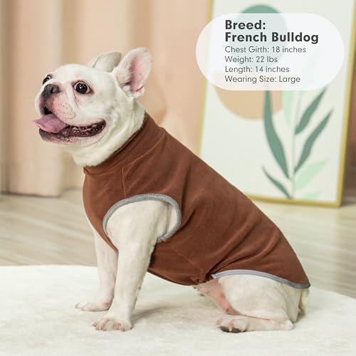 Image of cyeollo 2 Pack Fleece Dog Sweater Pullover Lightweight Reflective Jacket