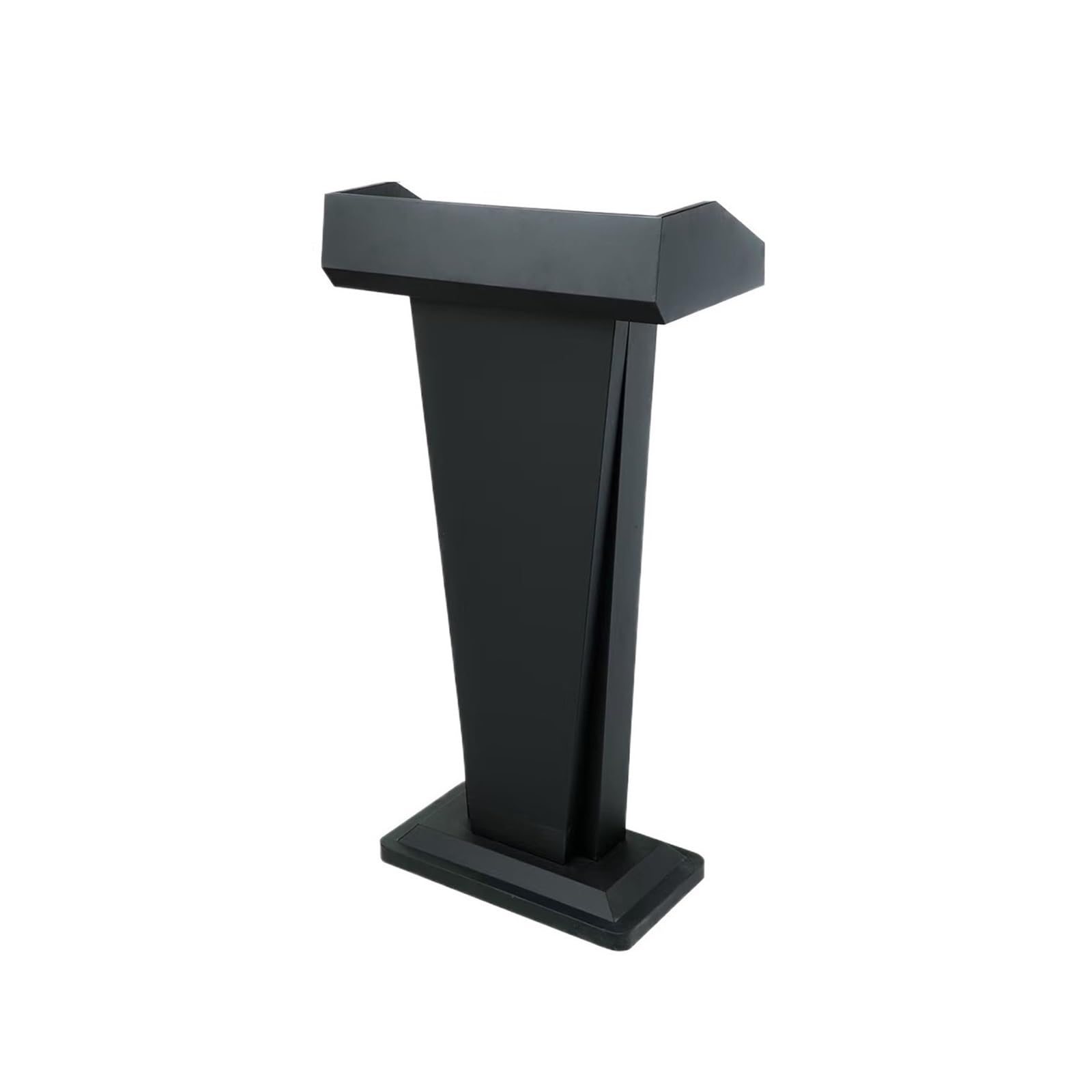 FZL02068LM Speaker Creative Stainless Steel Lectern with Storage Compartments Host Podium Hotel Reception Desk Pulpit