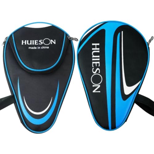 Raqueteira Case Capa com Porta Bolas Huieson para Proteção de Raquete Tênis de Mesa Ping Pong (Azul)