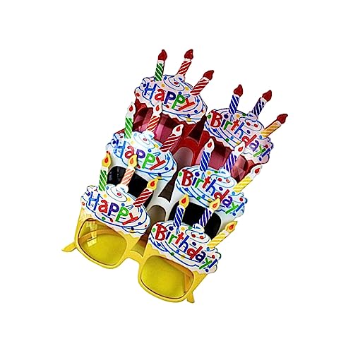 NOLITOY 6 Pçs Suprimentos De Óculos Favores Cor Para Foto + Banquete Cor De Vela Vermelha Para Crian