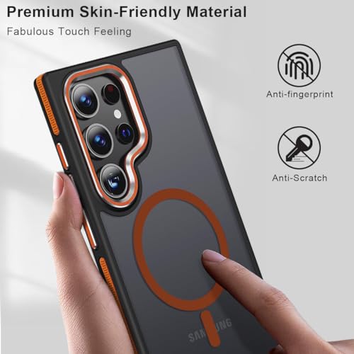 Image of MALEWOLF Magnetic Case for Samsung Galaxy S23 Ultra, Slim Matte Cover