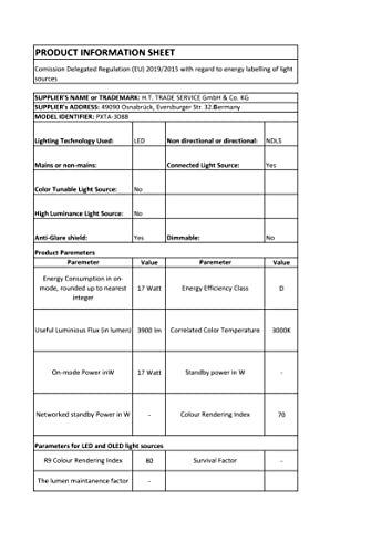 Lux.pro Lampada a Sospensione con Illuminazione a