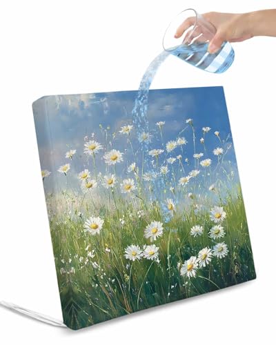 Hokiten Spring Floral Outdoor Cushion Chair Cover Set of 2 - Waterproof Couch Seat Covers, Modern Oil Painting Flowers Farmhouse Patio Furniture Protector Cushions Slipcovers for Sofa/RV, 20