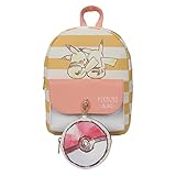 Bioworld Pokemon Sketched Pikachu with Removable Pokeball Coinpurse Women's Mini Backpack