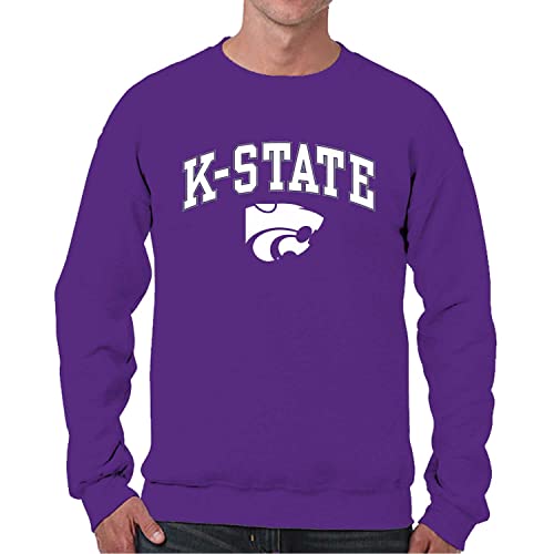 Image of NCAA College Sweatshirt Fleece Crewneck Pullover for Men and Women | Officially licensed NCAA college gameday crewneck pullover - 9 oz fleece lined sweatshirt with arch and logo design