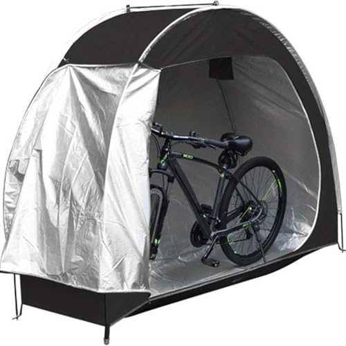 Bike Storage Tent with 210D Oxford Fabric PU4000 Waterproof,Heavy-Duty Bike Shelter for 2-3 Bikes Motorcycles Lawn Mowers,Outdoor Bike Shed Cover for Backyard Garage Camping Tools Toys Weather