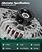 SCITOO Alternator for 11642 Alternators Fits for Kia for Rio 1.6L 2012-2017 110Amp IR IF S6 Pulley 11642N 37300-2B600 37300-2B610 37300-2B600RU 2C417 EAL-4004 2609780