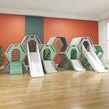 Klettergerüst Kleinkinder Indoor-Spielplatz-Set Mit Weichem Schaumstoff-Hindernisparcours Zur Förderung Der Sensorischen Integration, Spielgerät for Jungen Mädchen Von 1-8 Jahren(510x230x160cm/2)