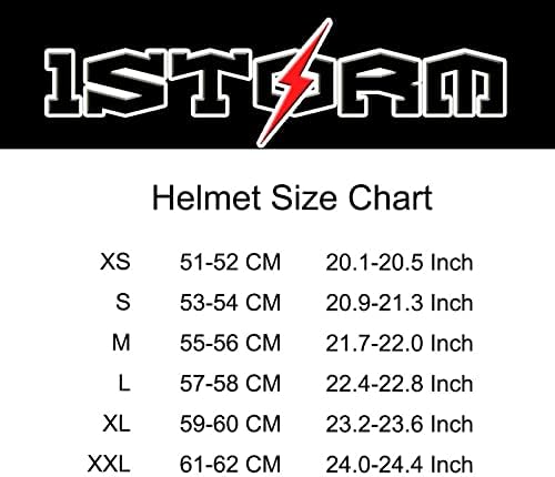 Miniatura 6 de 1Storm Casco de motocross para adultos, BMX MX ATV, casco de carreras estilo HF801 + auriculares Bluetooth para motocicleta negro mate
