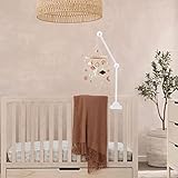 Soporte móvil de madera para cuna de bebé, brazo móvil para cuna de bebé, soporte móvil ajustable, colgador móvil para decoración de cuna, guardería, colgador giratorio para decoración de guardería