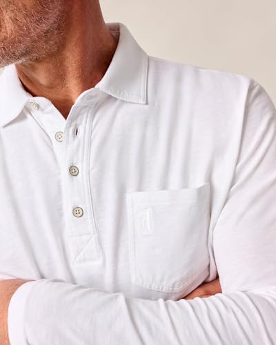 johnnie-O Long Sleeve Original 4-Button Polo - Coastal Wash2