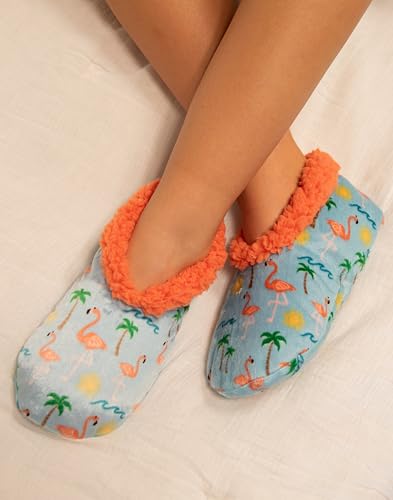 Image of Lazy One Fuzzy Feet Slippers for Women, Cute Fleece-Lined House Slippers, Cute Slipper Socks