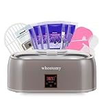 Whostomy Paraffin Wax Machine for Hands and Feet, Paraffin Wax Warmer Moisturizing Kit 4000ml Wax Bath with Auto Timer, 6-Pack Wax Refills for Manicure Pedicure Home Spa