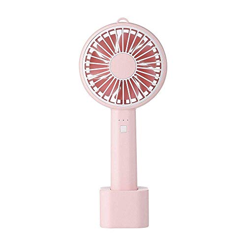 Letopro Mini Ventilador de Mano,Ventilador de Escritorio Portátil con Cable USB y Cuerda Colgante, Ventilador Recargable 1200mAh Ventiladores Silenciosos para Oficina, Viajes al Aire Libre