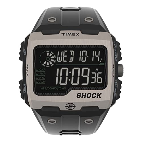 Timex Reloj Digital para Hombres de Cuarzo con Correa en Resina T...