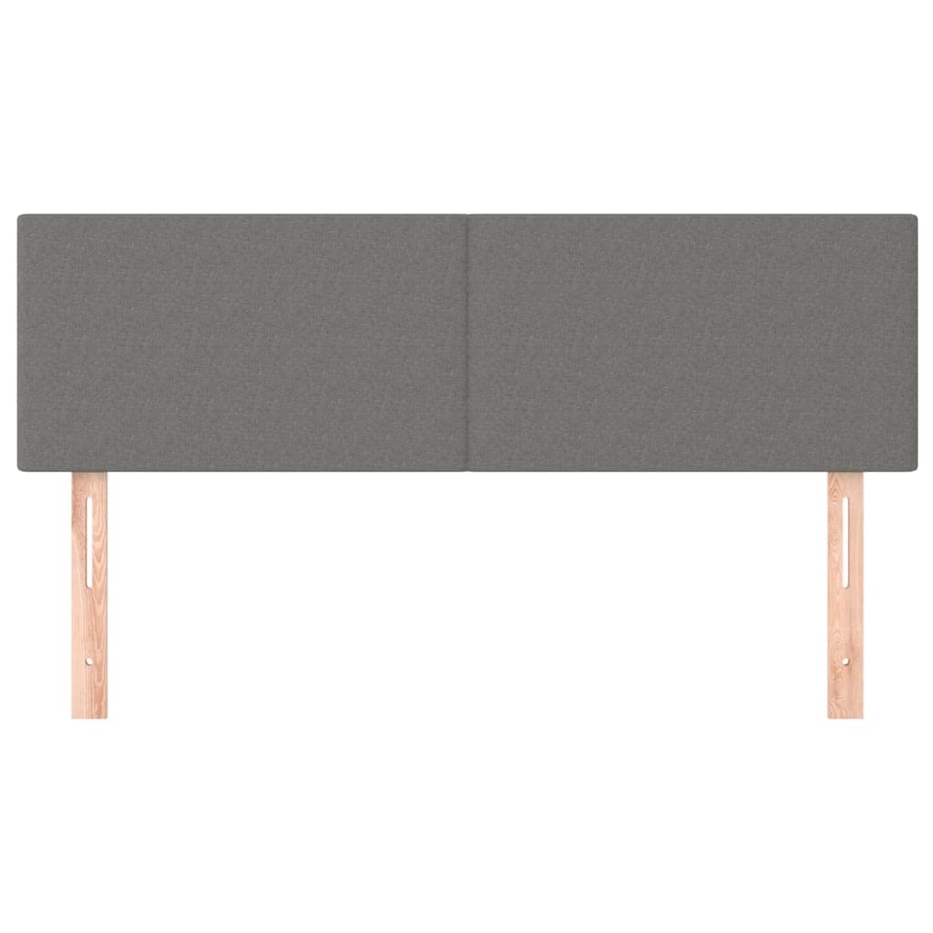 Testate 2 pezzi grigio scuro imbottito in tessuto, altezza regolabile 72 x 5 x 78/88 cm per il vostro letto, solo testiera Cabeceras de Cama camera da letto