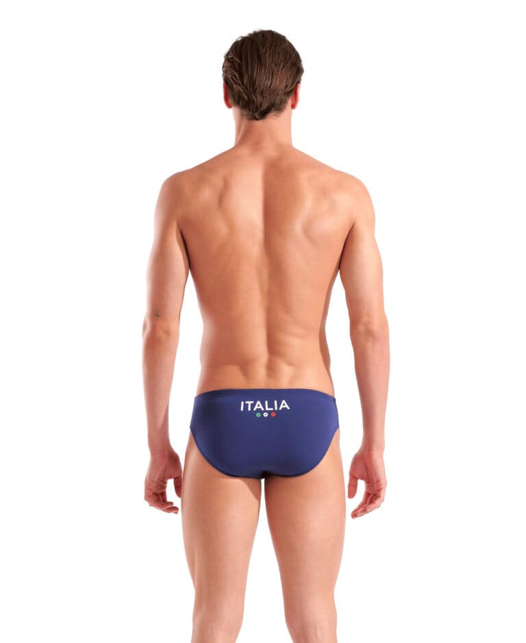 ARENA Costume Italia Uomo Slip Brief Fin Nuoto Piscina Blu Italy Taglia 44 ITA