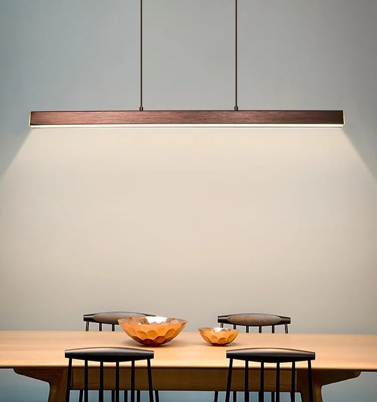 Lumière pendante moderne L100cm au-dessus des tables de restaurants et bureaux conviviaux