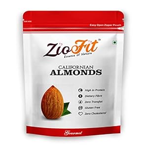 Ziofit Californian Almonds, 500g (Buy 1 Get 1 Free)