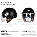 Quickool Open Face Motorcycle Helmets, DOT Approved 3/4 Moped Helmet Dual Visor Quick Release Buckle, Motorcycle Helmets for Adults, Vintage Helmets for Moped Scooter (Black,M)